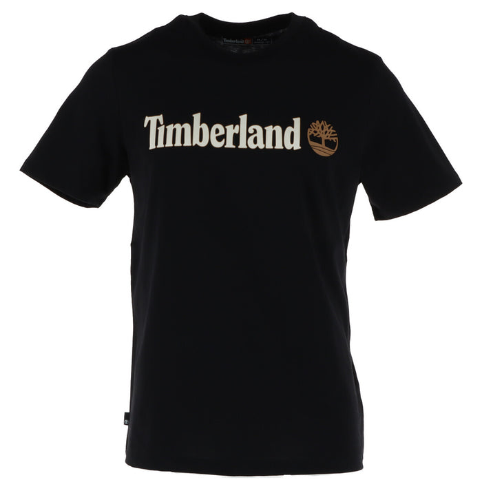 Image 5 : T-shirt Timberland homme bleu marine, vue dos, coupe droite et classique — Delvale