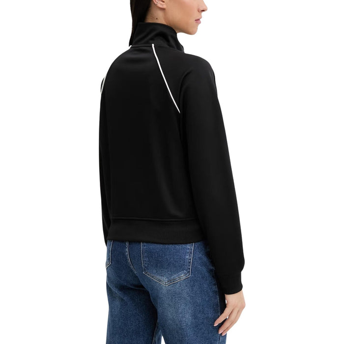 Image 3 : Vue de profil sweat zippé Tommy Hilfiger Jeans femme noir avec col montant — Delvale