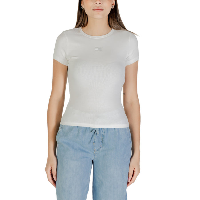 Image 7 : Logo Tommy Hilfiger Jeans t-shirt femme lilas premium — delvale