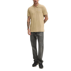 Image 2 : T-shirt beige Tommy Hilfiger Jeans coupe moderne vue de face — Delvale