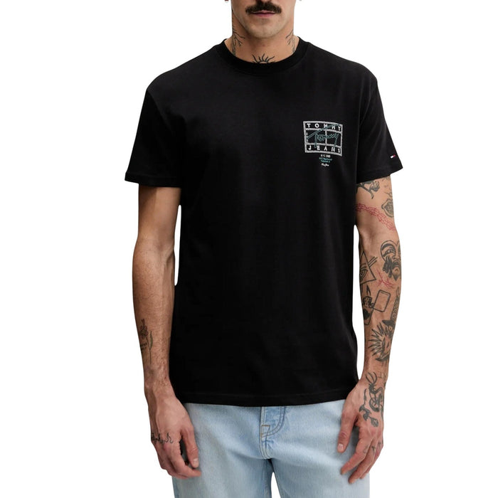 Image 4 : T-shirt Tommy Hilfiger Jeans homme blanc manches courtes style casual — Delvale