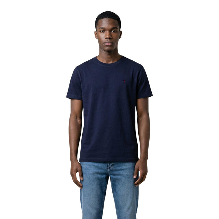 Image 5 : T-shirt blanc Tommy Hilfiger Jeans homme, détail de la coupe classique — Delvale