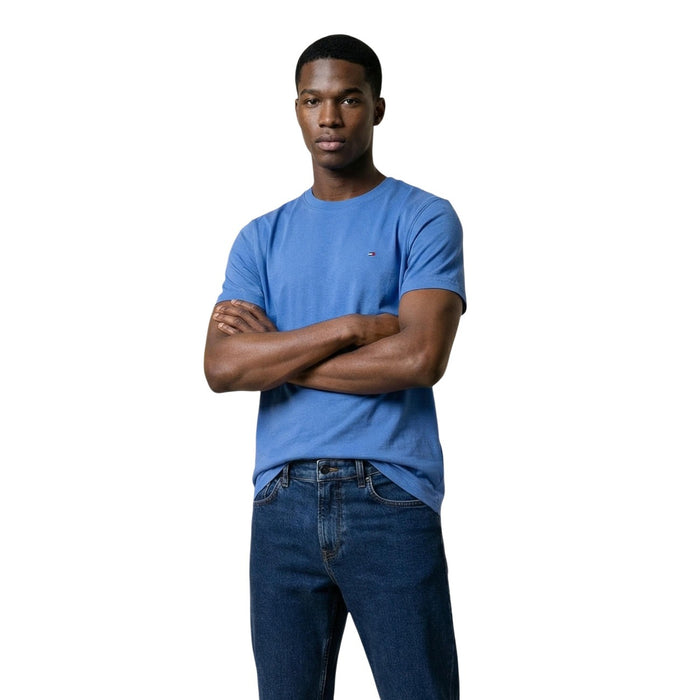 Image 7 : T-shirt blanc Tommy Hilfiger Jeans homme, détail de la matière coton organique — Delvale