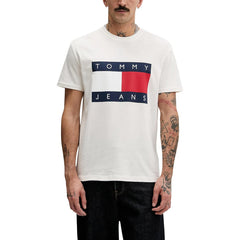 Image 4 : T-shirt Tommy Hilfiger Jeans bleu homme col rond, vue arrière — Delvale