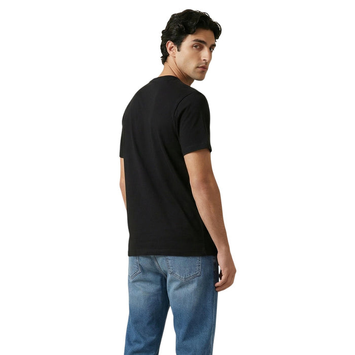 Image 2 : T-shirt Tommy Hilfiger Jeans homme noir, détail du logo et des finitions — Delvale
