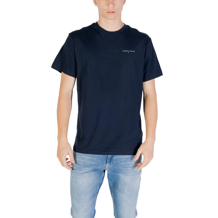 Image 8 : T-shirt Tommy Hilfiger Jeans homme vert, vue d'ensemble de la coupe moderne — Delvale