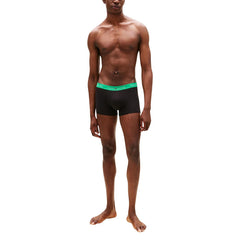 Image 2 : Pack de 3 boxers Tommy Hilfiger homme empilés, détail des ceintures élastiques colorées signature — Delvale