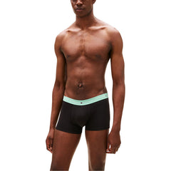 Image 4 : Trio de boxers Tommy Hilfiger homme, ceintures bleu marine, menthe et vert vif, présentation produit — Delvale