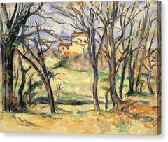 Trees and Houses Near the Jas de Bouffan - Canvas Print