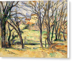 Trees and Houses Near the Jas de Bouffan - Canvas Print