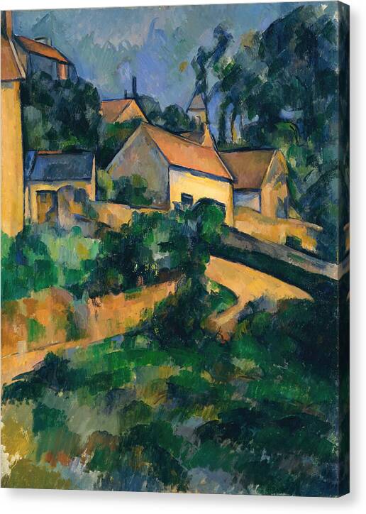 Turning Road at Montgeroult - Canvas Print