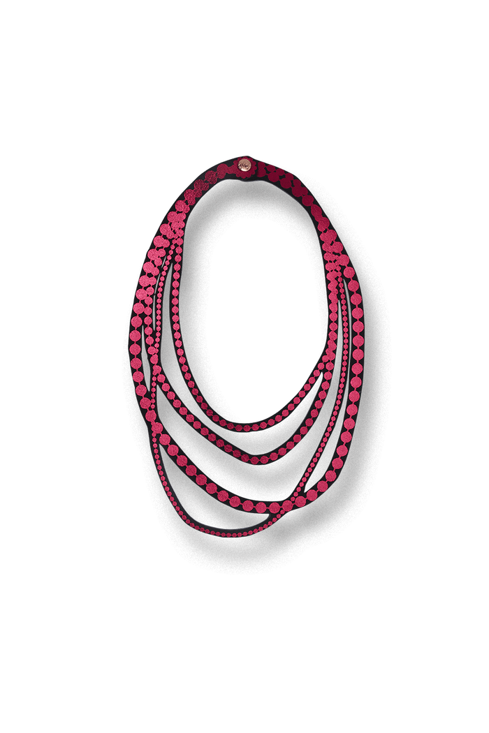 Uli Amsterdam Pearl Madame Necklace Strawberry