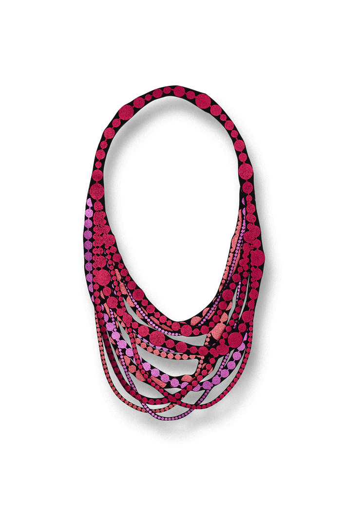 Uli Amsterdam Pearl Petite Necklace Strawberry Mix