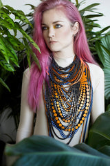 Uli Amsterdam Pearl Short Necklace Pumpkin