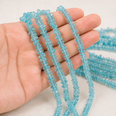 Uncut Raw Apatite Crystal Chip Beads for Necklace (Strength and Weight Control)