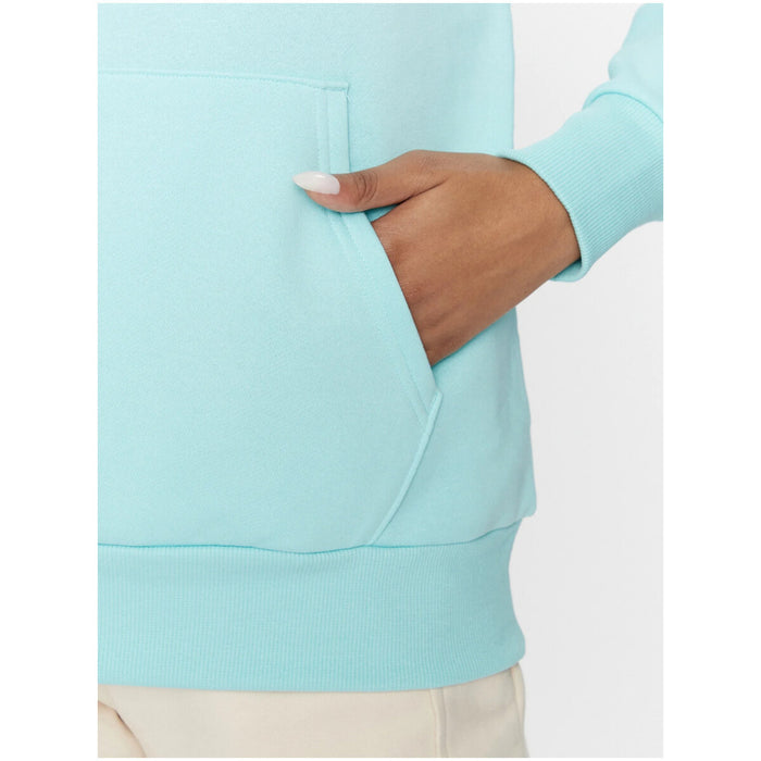Image 3 : Sweat Under Armour turquoise femme vue de profil avec capuche — Delvale