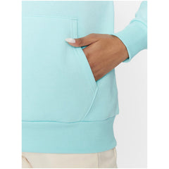 Image 3 : Sweat Under Armour turquoise femme vue de profil avec capuche — Delvale