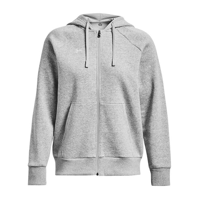 Image 2 : Sweat zippé à capuche Under Armour femme noir, détail de la coupe moderne et ajustée — Delvale