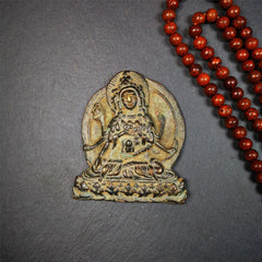 Usnisa Vijaya Statue 3.0" - Tibetan Buddhist statue, close-up detail