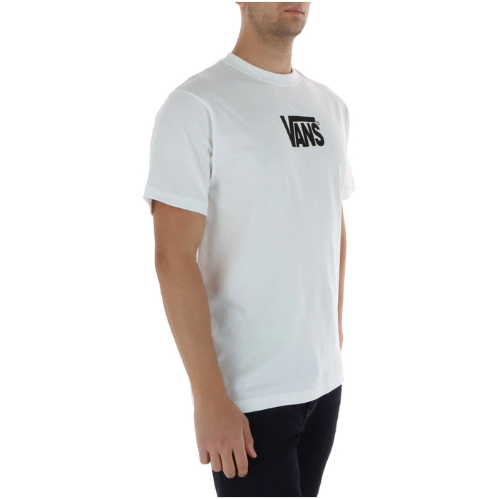 Image 3 : Détail imprimé t-shirt Vans homme blanc coton col rond — delvale