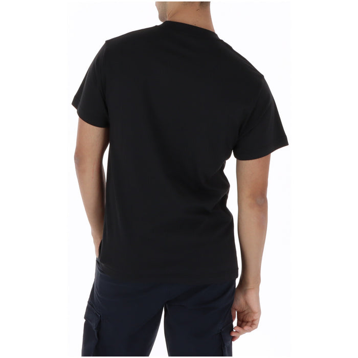 Image 2 : T-shirt homme Vans noir col rond détail coupe et matière — delvale