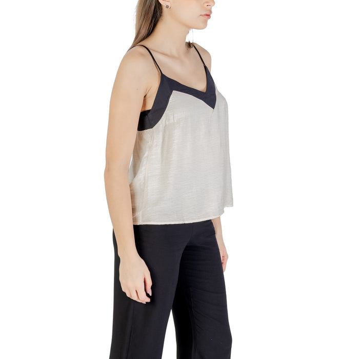 Image 3 : Débardeur Vero Moda femme beige, vue de profil — Delvale