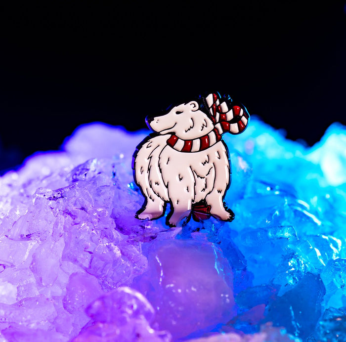 Vickie the Polar Bear | Coffee Club Enamel Pin by The Roving House
