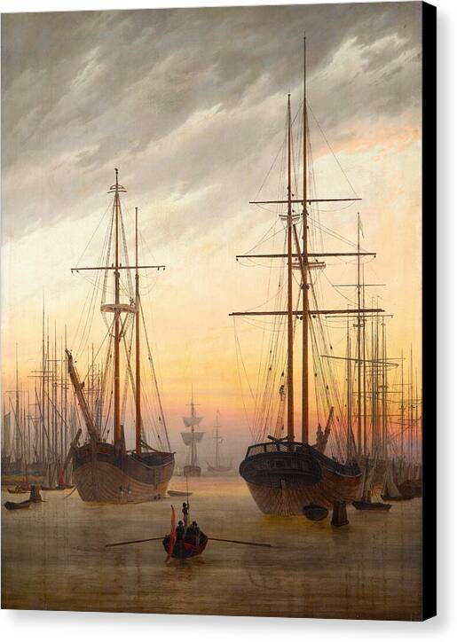 View of a Harbor - Canvas Print