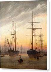 View of a Harbor - Canvas Print
