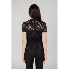 Image 3 : Blouse femme Vila Clothes noire manches courtes, vue d'ensemble — Delvale