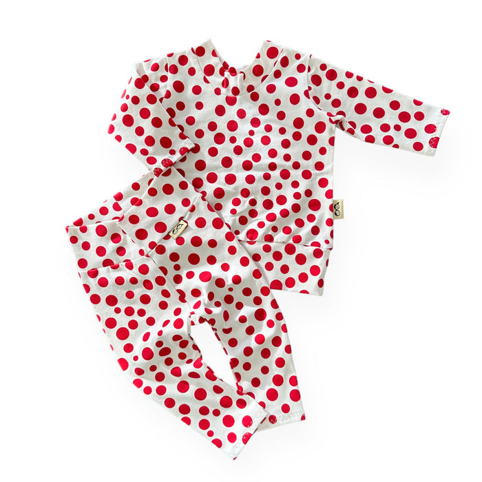Red White Polka Dots Lounge Set