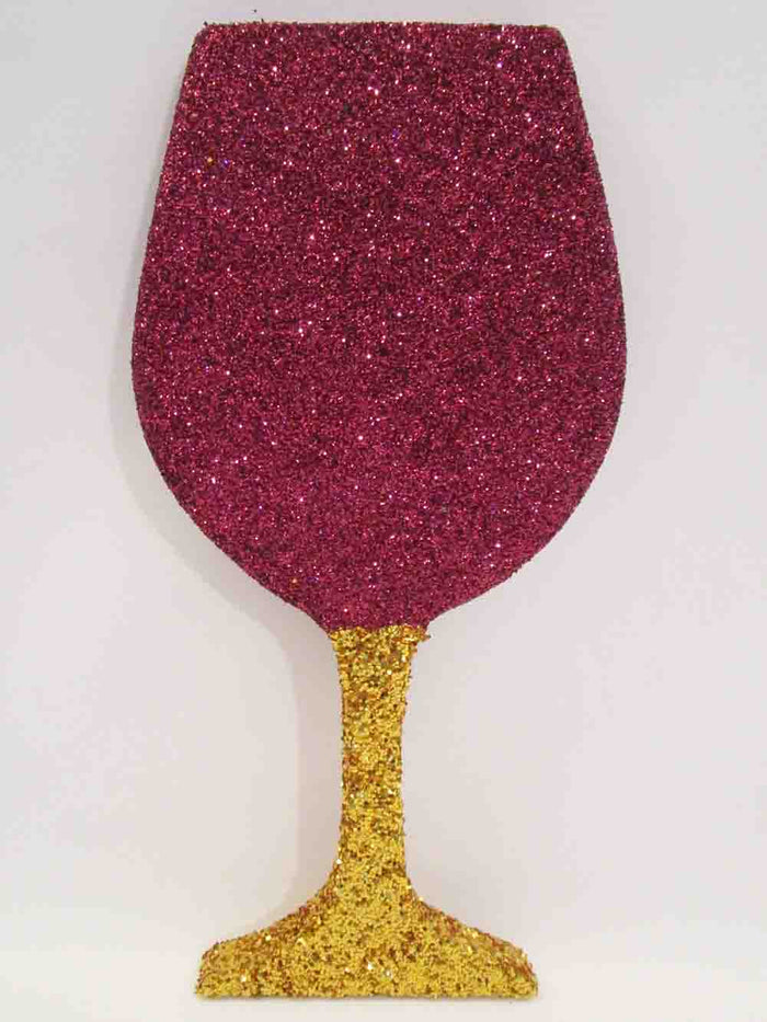 Wine glass styrofoam cutout - Designs by Ginny