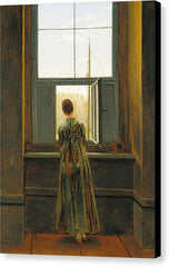 Woman at a Window - Canvas Print