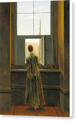 Woman at a Window - Canvas Print