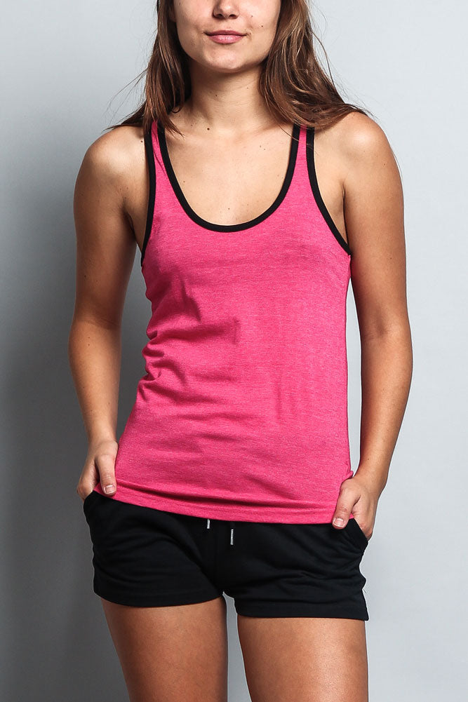 Heather Fuchsia/Black / Small
