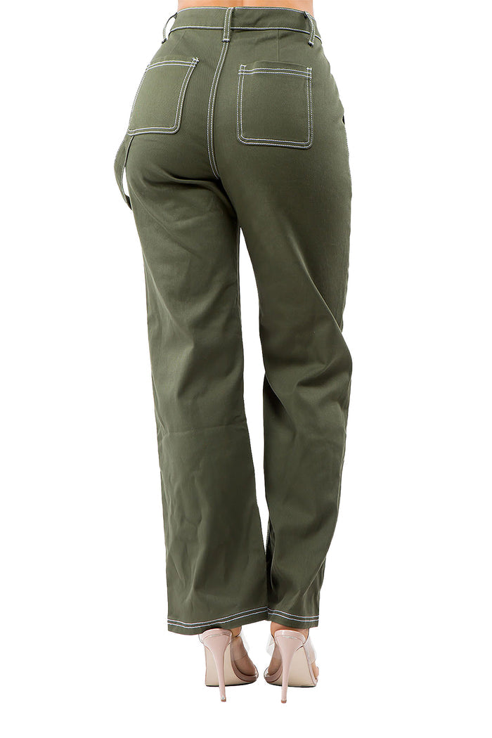 Olive/white
