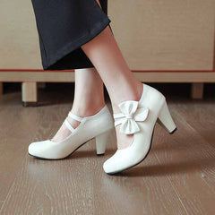 Womens Platform Pumps Ladies Sexy High Heeled Shoes With Bows