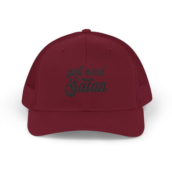 Y'all Need Satan Snapback Trucker Cap