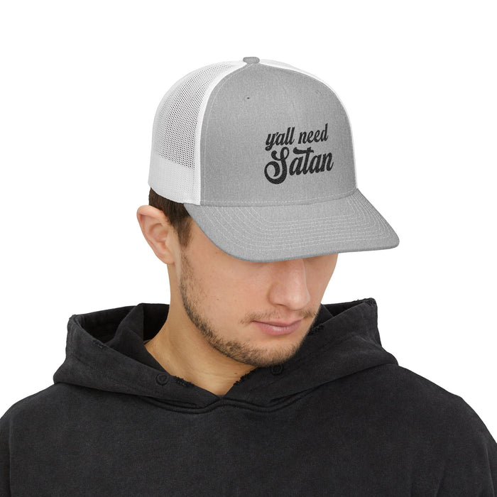 Y'all Need Satan Snapback Trucker Cap